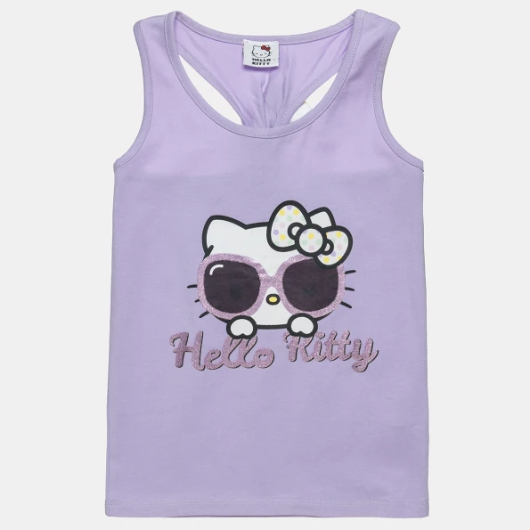 Παιδική αμάνικη μπλούζα HELLO KITTY μοβ
